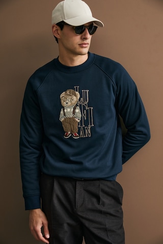 Lufian Storm Erkek Sweatshirt Lacivert Lacivert 112030204100200
