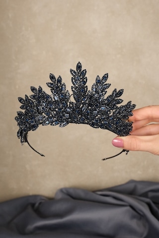 FdayAksesuar Gelinlere Özel Linda Yaprak Desenli Gelin Kına Tacı FRDY31644