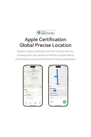 Airtag Akıllı Apple Uyumlu Mfı Sertifikalı - Beyaz