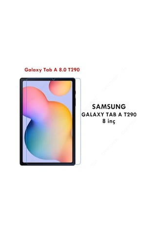 Galaxy Tab A 8.0 T290 8 Inç Nano Kırılmaz Ekran Koruyucu Kırılmaz Şeffaf Cam Koruyucu Tam Uyumlu Kılıf