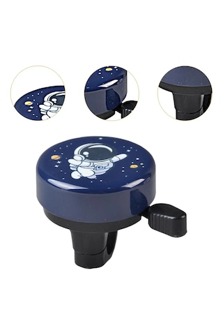 Bisiklet Zili Erkek Çocuk Bisikleti Uzay Desenli Zil Metal