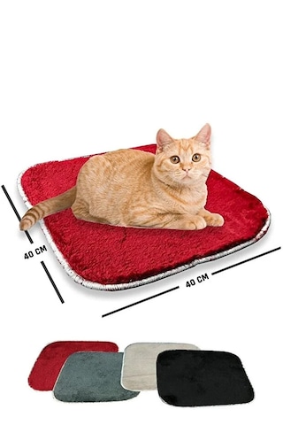 Pofuduk Kedi Halısı 5 Adet 40x40 Cm Yumoş Kedi Evi - Kulübeleri Boyutlarına Uygundur