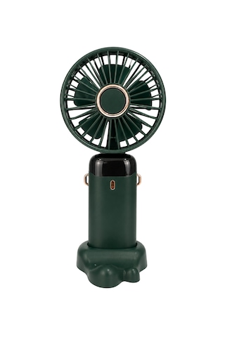 Estone Es-9400 Dijital Ekranlı Katlanabilir Mini Fan El / Masa / Boyun Tipi Yeşil