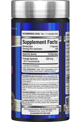 Allmax Essentials Fadogia Agrestis 120 Capsules