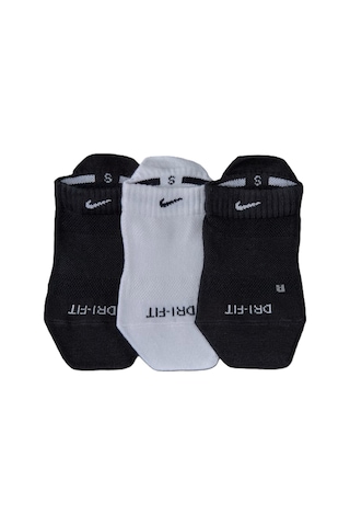 Nike Dri Fit Everyday Non Cushioned 3 Pack Spor Çorap 3 Lü Siyah Beyaz Beyaz - Siyah