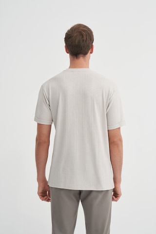 Cazador Bisiklet Yaka Dokulu Erkek T-shirt 42530 A.gri Gri