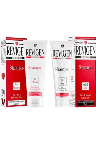 Revigen Kadın Şampuan 300 ML + Revigen Erkek Şampuan 300 ML