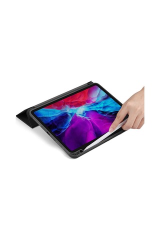 Apple Uyumlu iPad Pro 12.9 2020 4.nesil Kılıf Zore Nort Arkası Şeffaf Standlı Kılıf Kapaklı Kılıf