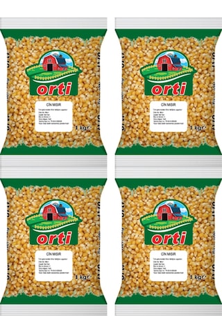 Orti Patlatmalık Cin Mısır 1 Kg x 4 Paket