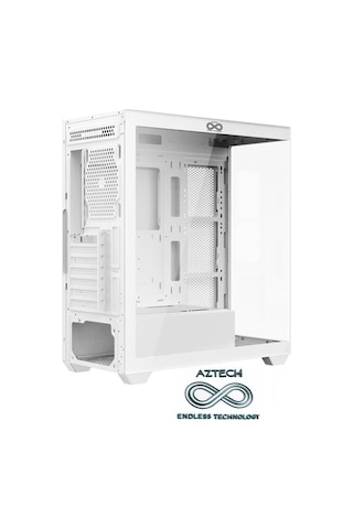 Aztech AZT101 W ATX Oyuncu Bilgisayar Kasası Beyaz