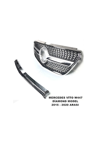 Vito W447 Diamond Ön Panjur Piano Black & Krom Şeritli 2014-2019
