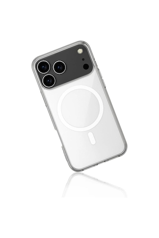 Apple İphone 17 Pro Kılıf Magneticsafe Şeffaf Silikon