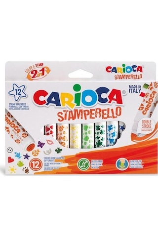 Carioca Stamperello Damga Ve Keçeli Kalem 12Li