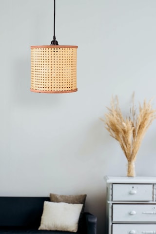 Istanbul Serisi Riva Hazeran Avize Sarkıt 25cm Ahşap