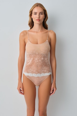 Suwen Monica Dantelli İnce Askılı Atlet Wsl11110088272 Nude