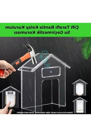Su Geçirmez Kablosuz Kapı Zili Koruyucu Kapak, Dış Mekan İçin