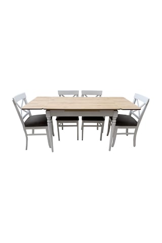 Evimeaksesuar 4 Adet Çapraz X Döşemeli + 70X110 Yanlardan Açılır Smart Masa