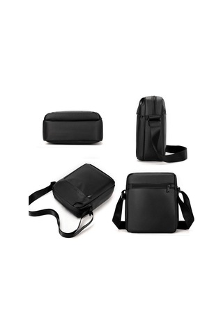 Sones Wepower Erkek Postacı Çantası Büyük Kapasiteli Seyahat Ve Yolculuk İçin Omuz Çantası Siyah Siyah