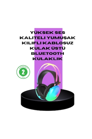 Znv Zenvia Mey İthalat Rgb Aydınlatmalı Kablosuz Bluetooth Kulaklığı Znv2025 Cmn