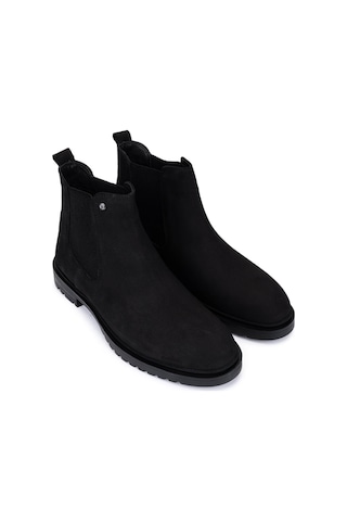 Tamer Tanca Erkek Hakiki Deri Siyah Nubuk Casual Bot 1174 4116 Erk Bot Sk25-26 Sıyah Nbk Siyah