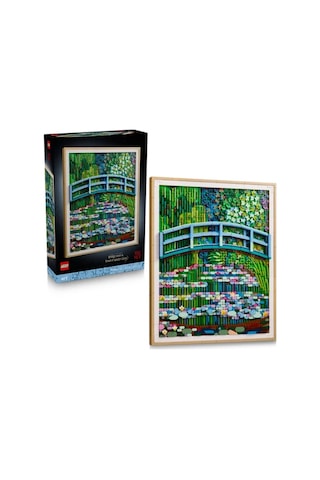 LEGO® Art Claude Monet – Nilüfer Gölü Üzerinde Köprü 31220 - Yetişkinler için Empresyonist Tablo Yapım Seti (3179 Parça)
