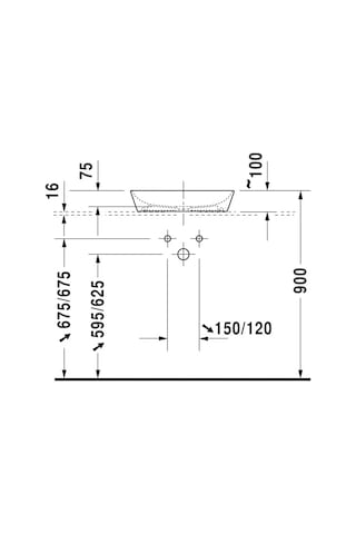 Duravit Cape Cod Canak Lavabo 500 MM 2339500000