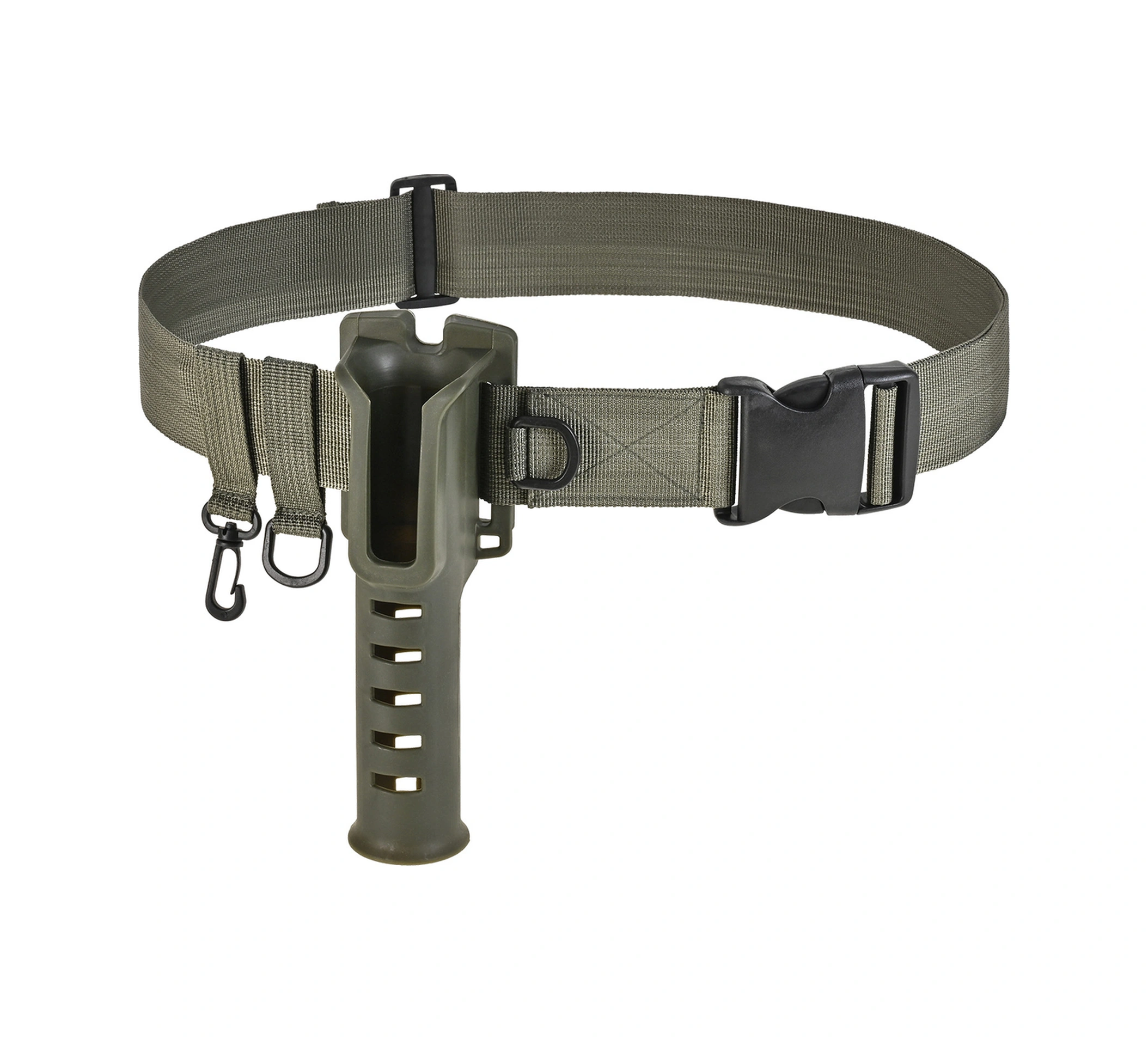 Youtek Askılı Balıkçılık Çubuğu Tutucu Bel Kemeri - Yeşil Renk, Oxford Kumaş-nilon-alloy Malzeme, 20-135cm Uzunluk Aralığı