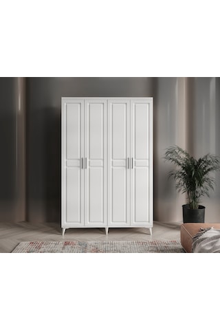 GuneyStore Sport 4 Kapaklı Komple MDF Gardırop