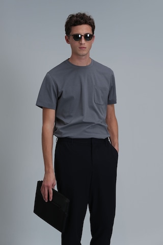 Lufian Erkek Felix T-shirt 111020218 Gri