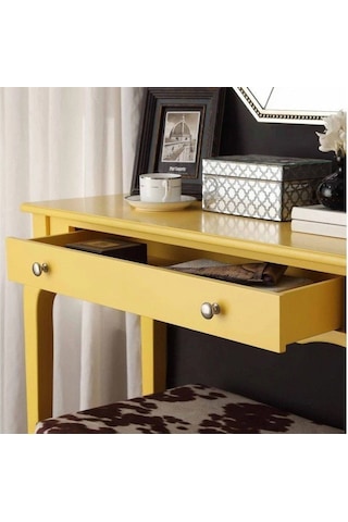 Wooding 100 Cm Çekmeceli Masif Sarı Lake Bonamy Dresuar Sarı