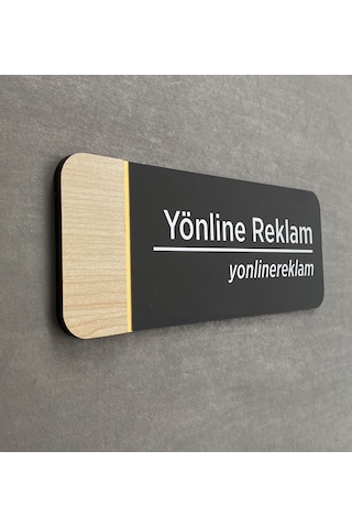 Meşe Serisi Kişiselleştirilebilir Kapı İsimliği