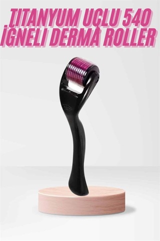 540 Iğneli Derma Roller 1mm Titanyum Uçlu Saç Kaş Serum Kullanımına Uygun -