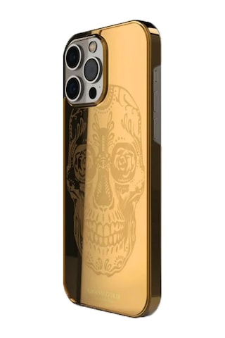 Apple Uyumlu iPhone 12 / 12 Pro Kuru Kafa Gold Kılıf