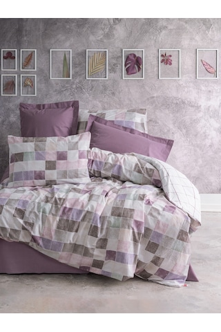 Cotton Box Minimal Tek Kişilik Lastikli Çarşaflı Nevresim Takımı Maro Gül Kurusu