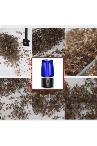 Dancemonkey Usb Şarjlı Uv Sivrisinek Tuzağı Gece Lambası - 4000mah Pil, 16 Saat Kullanım Mavi Mavi