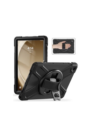 Samsung Galaxy Uyumlu Tab A9 Plus X210 X218 11 İnç Kılıf Ultra Koruma Zırh Askılı Silikon Tablet Kılıfı