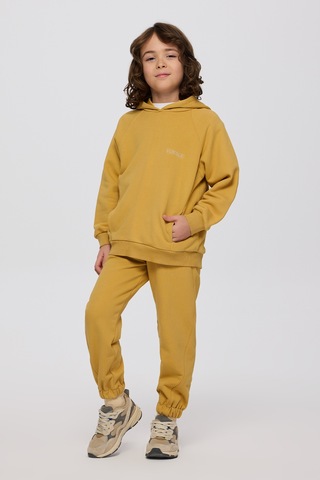 Panço Erkek Çocuk Kapüşonlu Hardal Sweatshirt Sarı