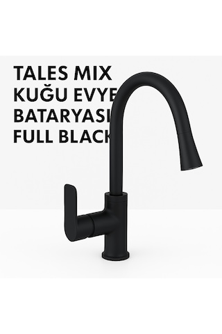 Tales Mix Kuğu Evye Bataryası Full Black Siyah