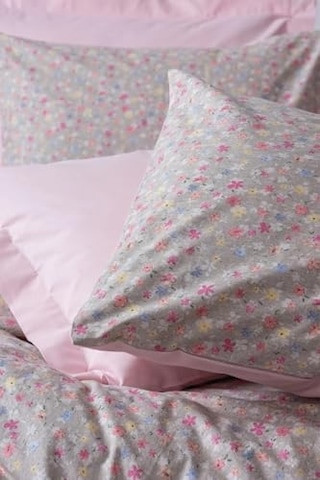 Petite Sihu Pembe%100 Pamuk Tek Kişilik Lastik Çarşaflı Nevresim Takımı Genel