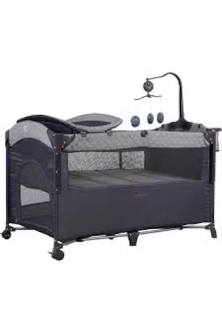 Prego 8044 Miami Plus Anne Yanı Oyun Parkı 70x120 Cm Gri