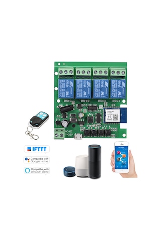 Hallow Tuya Wifi + Bt 433mhz Akıllı Uzaktan Kumanda Kablosuz Koyu Yeşil