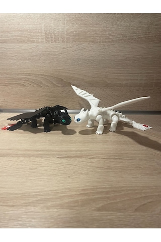 Pernator Ejderhanı Nasıl Eğitirsin Gecenin Ve Işığın Öfkesi 14cm Çiftli Paket Fanart