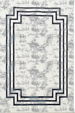 4 Metrekare - 6 Metrekare Kalın Modern Dokuma Salon Oturma Odası Mutfak Halısı Antialerjik Gri Mavi 5598navywhite