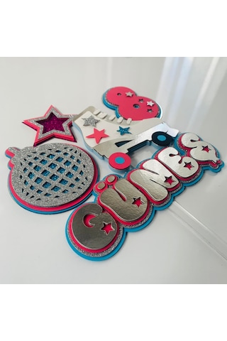 Paten Temalı Doğum Günü Kişiye Özel Pasta Süsü Cake Topper