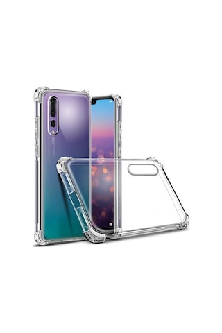 Huawei P20 Pro Kılıf Zore Nitro Anti Shock Silikon Renksiz