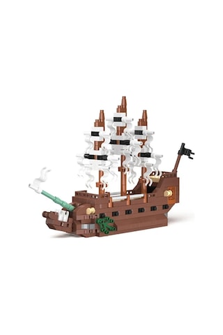 320 Parça Uçan Hollandalı Gemi Yapı Seti Mini Bricks Maket 6+ Yaş Birleştirilebilir Oyuncak