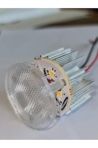 10&apos Lu Paket Dekoratif Yuvarlak Tente Içi Kasasız Led Armatür 12v - Beyaz Işık 6500k