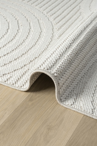 Fizy Beyaz Halı Loop Sisal Halı Modern Dokuma Oturma Odası Salon Halısı 13792a Beyaz