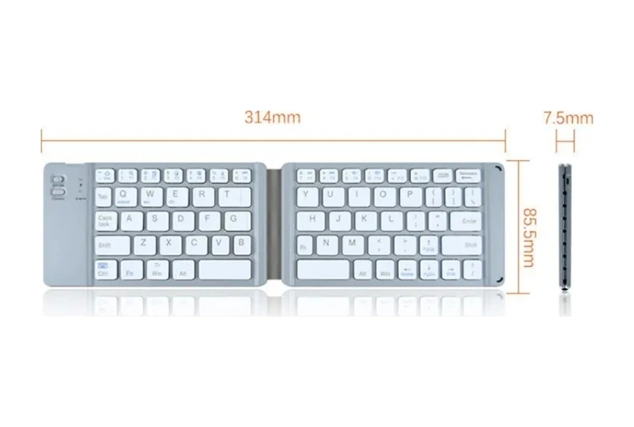 Sones Bt18 Bluetooth Klavye Manyetik Katlanır Kablosuz Klavye Cep Telefonları, Tabletler Ve Bilgisayarlar İçin
