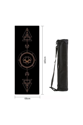 Xtr Fitness Profesyonel Kauçuk Yüzey Kaydırmaz Yoga Matı 5 MM Siyah